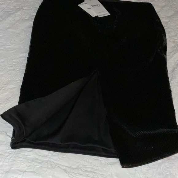 Theory HIGH SLIT -FLUID SEQUINS SKIRT size 8 - Picture 6 of 8